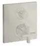 AXOR-HG-AXOR-Citterio-Thermostat-Unterputz-mit-Ab-und-Umstellventil-und-Kreuzgriff-Edelstahl-Optic-39725800 gallery number 1